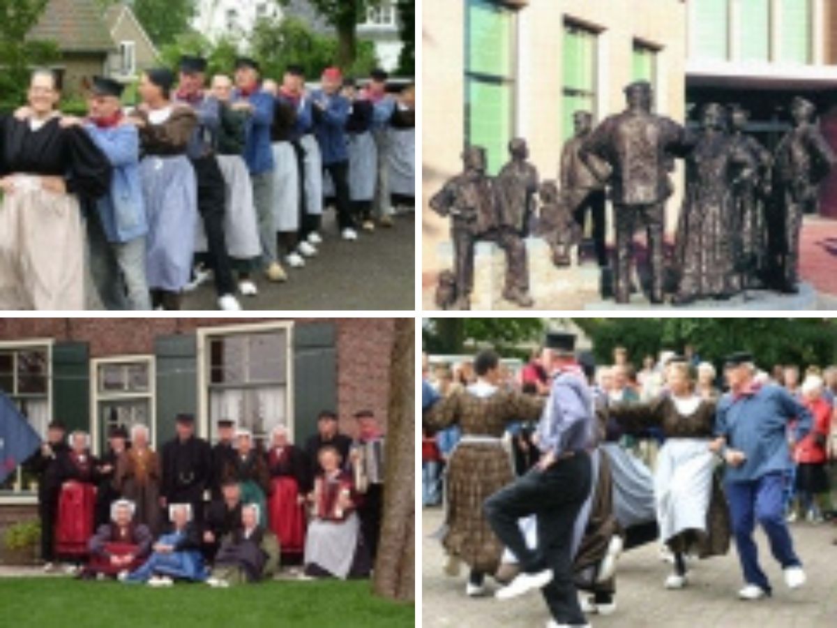 Dansers van De Klepperman van Elleven tijdens een optreden